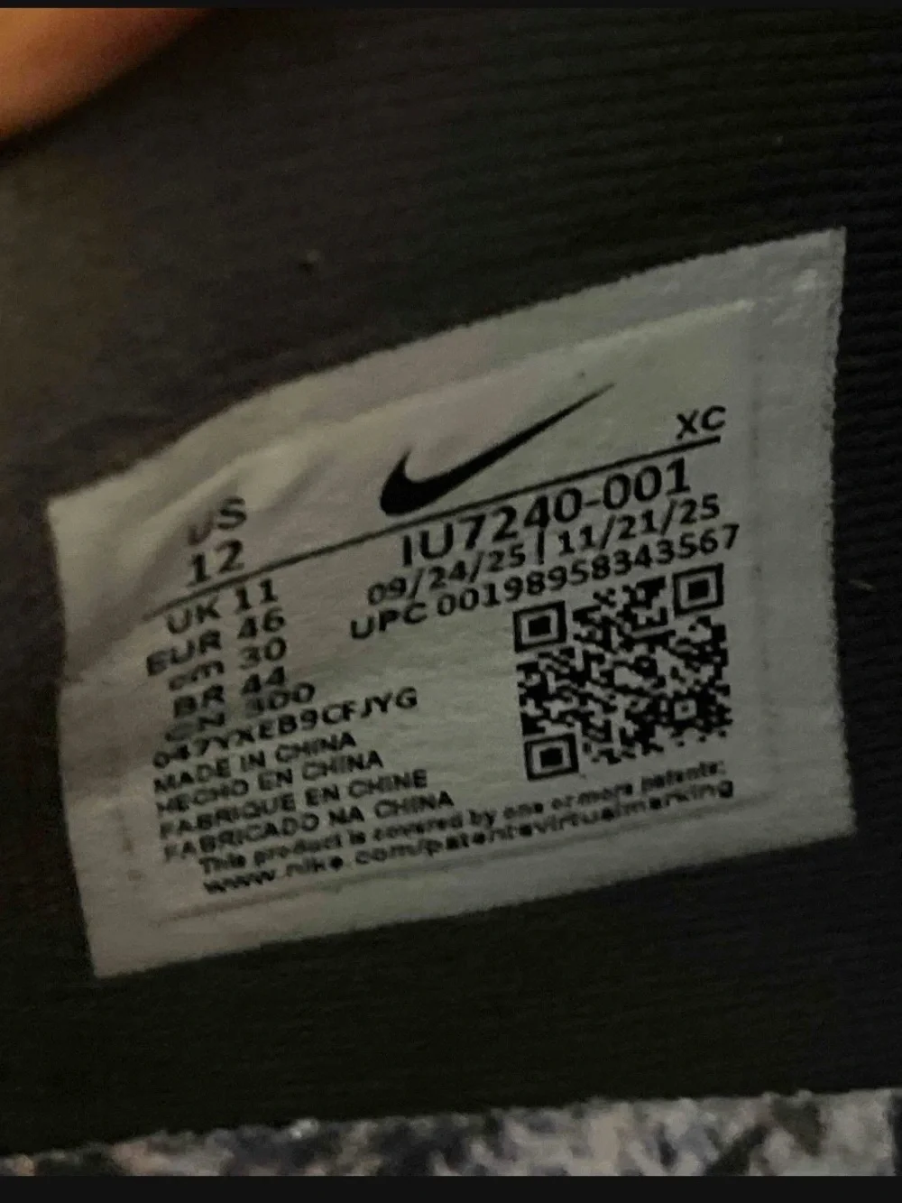 Nike worn few